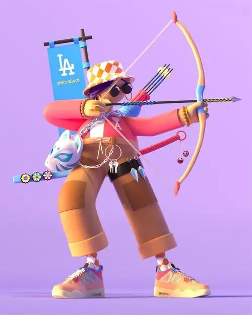 12张非常潮酷的3d卡通角色