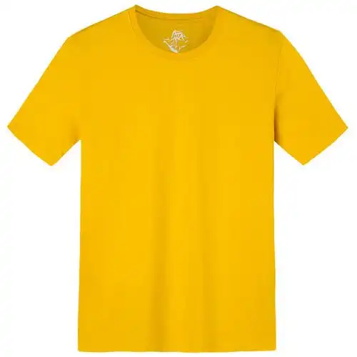 才子男装白色t恤男夏季品牌简约纯色半袖舒适圆领纯棉短袖体恤衫