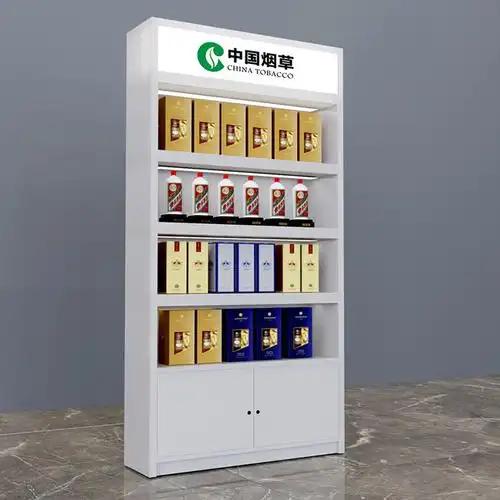 新款烟柜便利店玻璃柜烟草专卖烟柜超市收银台背柜组合烟酒柜