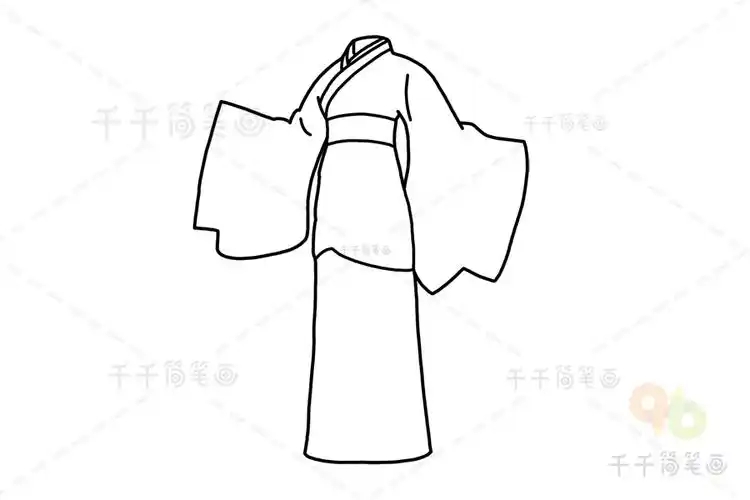 古装衣服简笔画素材古装衣服简笔画画法