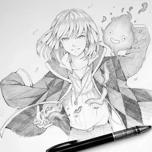 如此灵动的动漫人物铅笔稿,拿走不谢!_素描_零二七艺考