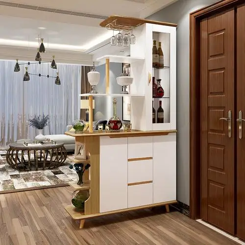 尋木匠北欧酒柜客厅双面隔断柜屏风柜进鞋柜装饰柜餐厅储物柜置物架