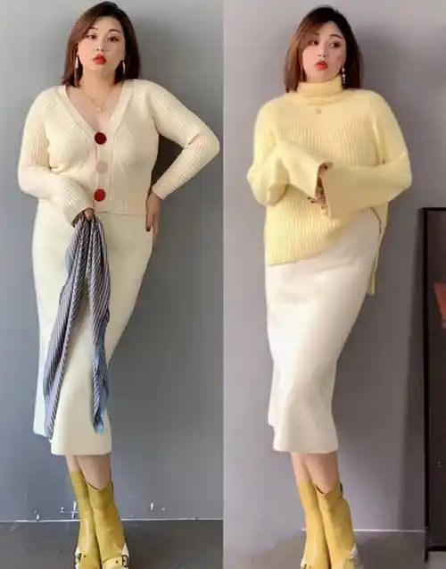 150斤胖女孩的保暖遮肉穿搭术,这气质和衣品太让人羡慕_时候_身材