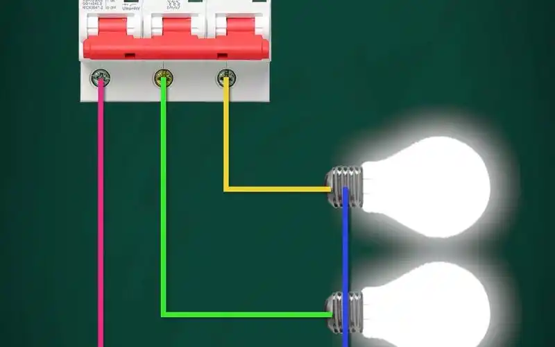 220v灯泡接380v电源的接线方法