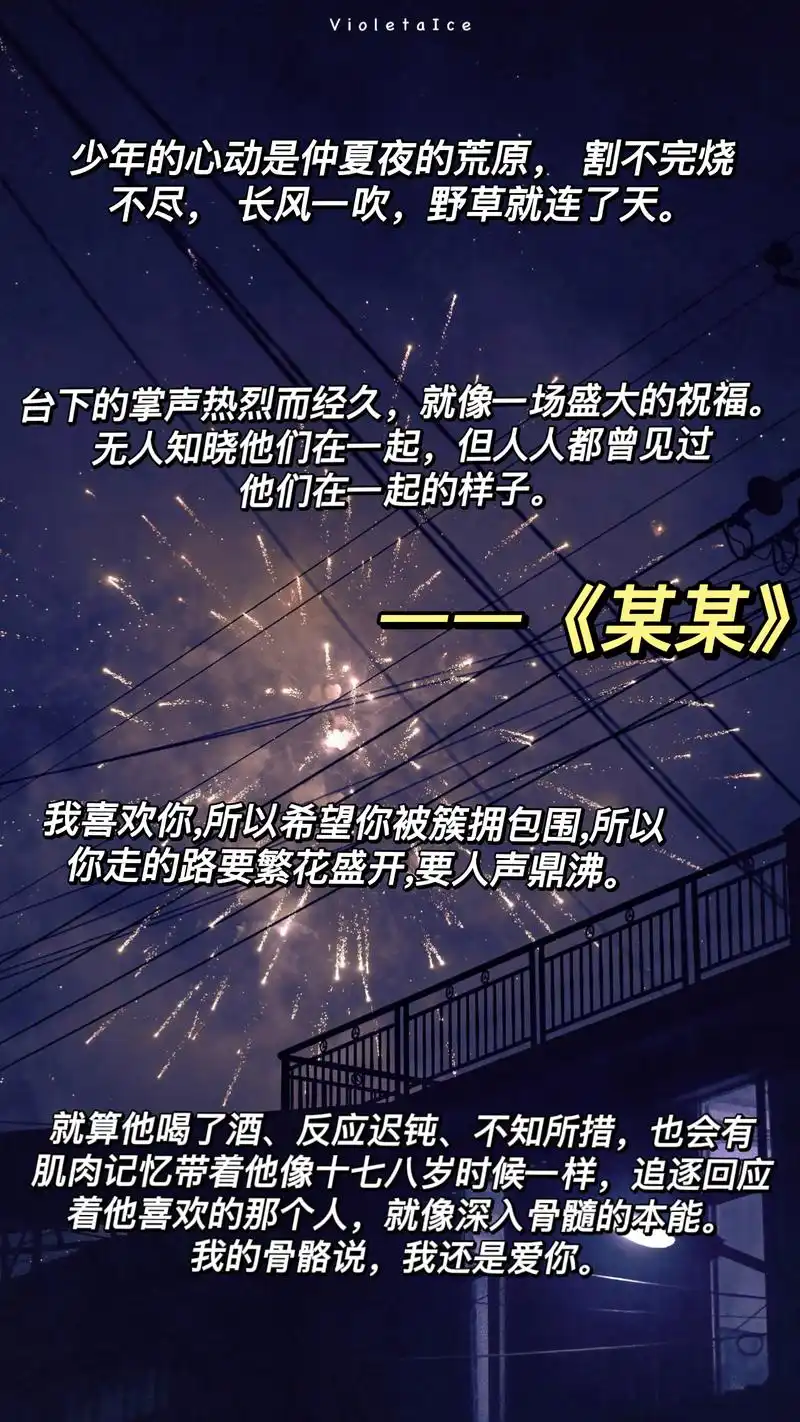 文案|值得摘抄的《某某》语录