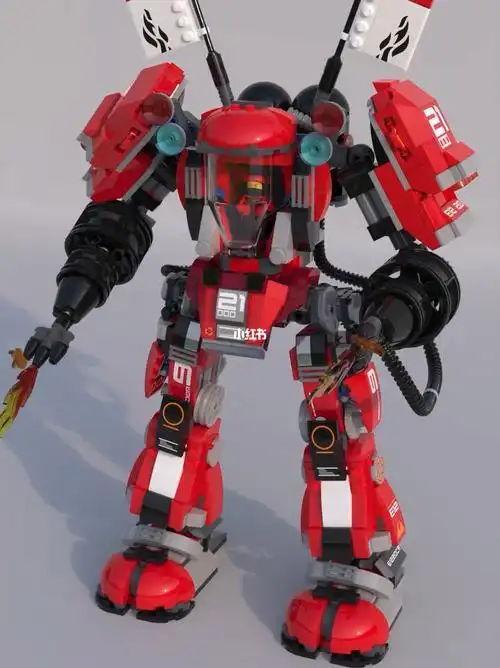 乐高幻影忍者火焰机甲