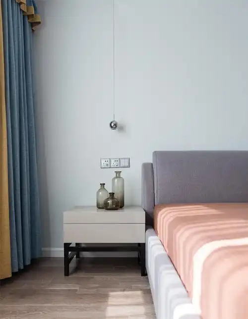 82㎡北欧风格装修床头柜设计图