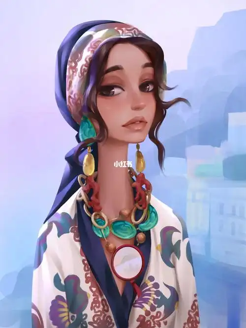 卡通女孩半身像日常练习