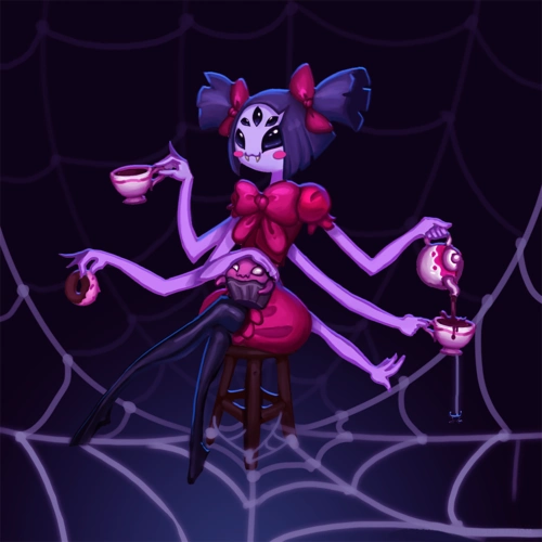 undertale传说之下精美人物图包muffet篇