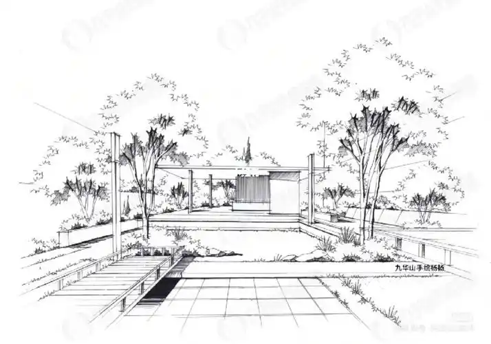 一点透视景观效果图步骤图