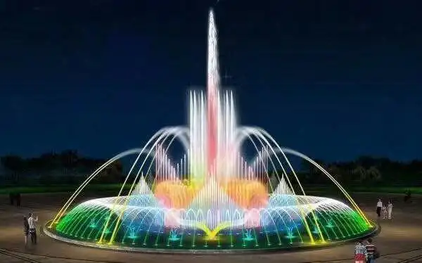 音乐喷泉灯光秀,效果图