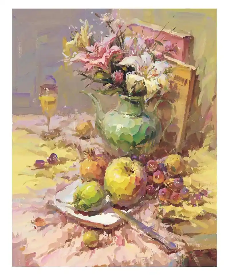 花卉步骤图#色彩静物 #水粉静物 #画画96 #教学 #色彩 - 抖音