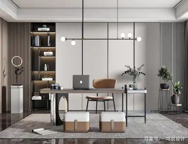 分享9款现代轻奢极简书房,有你喜欢的嘛