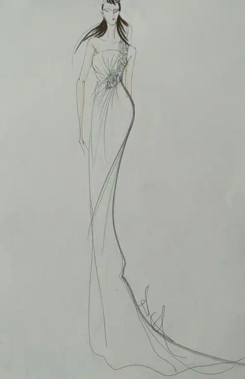 胡光华礼服设计手稿