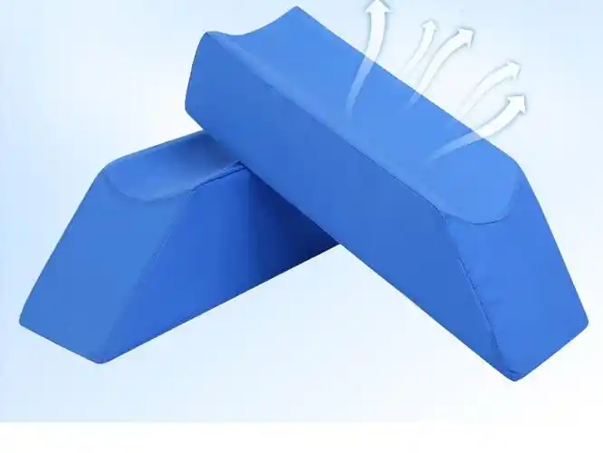 腿曲张血栓医用康复护理u型枕静脉下肢腿部抬高垫防压疮脚垫 蓝布50*