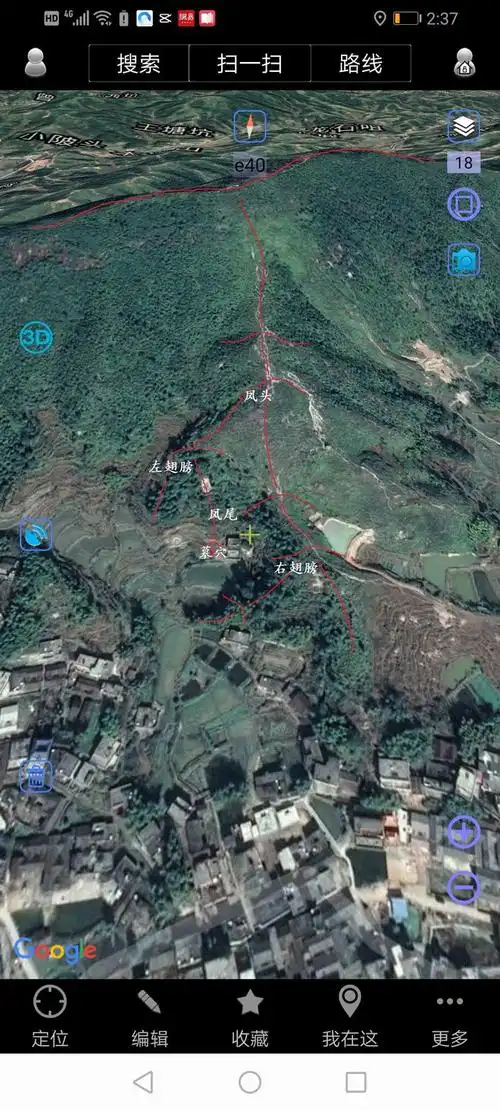 凤形地卫星图所以此墓发得快,败得也快.