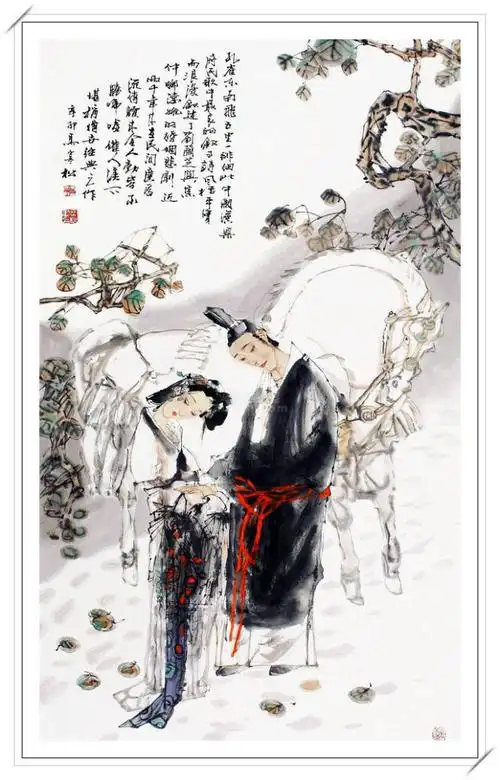 彩墨情怀马寒松现代彩墨画