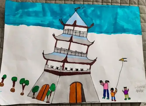 爱之绘·战疫情—畲乡景宁实验一小二年级美术作品微展9《家乡美景》