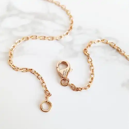 正品卡地亚cartier18k三色金镶钻trinity三环项链卡地亚项链卡地亚