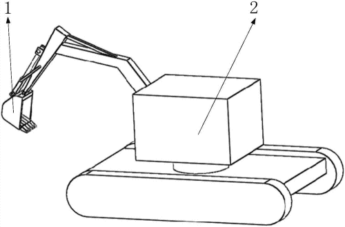 挖掘机加破碎头简笔画