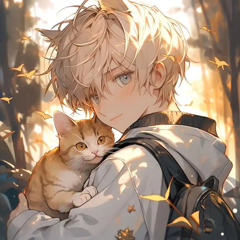 金色系动漫男头‖动漫风格男生头像