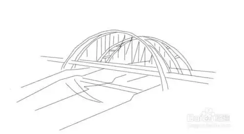 合肥特色建筑桥的简笔画