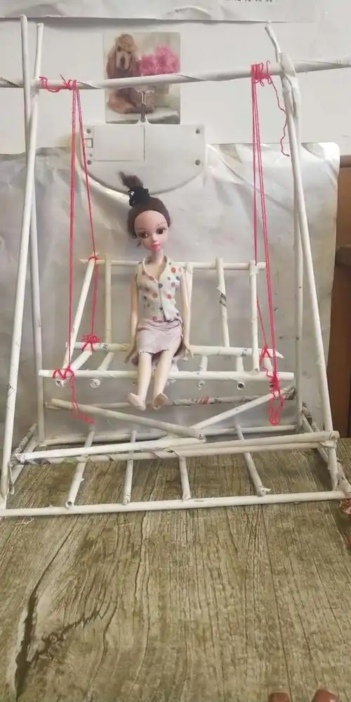环保手工——迷你秋千