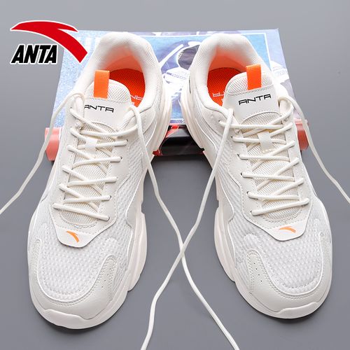 安踏男鞋休闲鞋子男士2021年新款春冬季网面透气官网旗舰运动鞋男