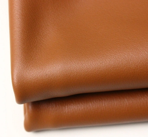 韩国纳帕头层牛皮 全粒面牛皮料平纹软皮a级黄牛皮