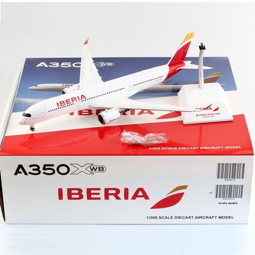 成人收藏 1:200 飞机模型xx2035a西班牙航空 a350-900 ec-mxv襟翼