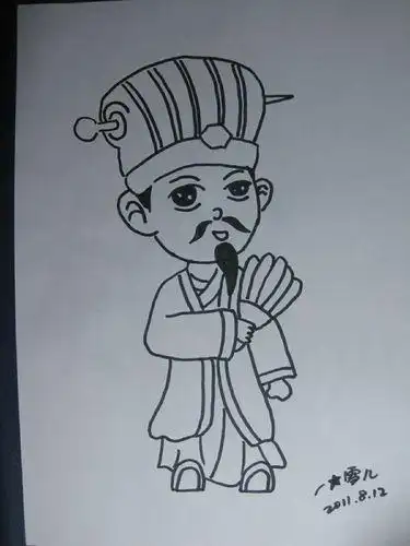 手抄报千库网画历史人物诸葛亮的手抄报漂亮的手抄报诸葛亮手抄报资料