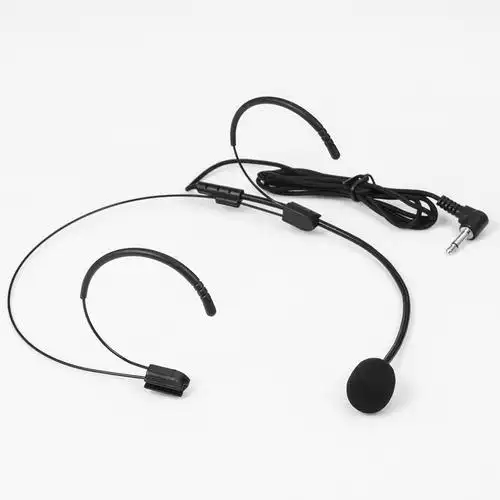 头戴肤色麦克风话筒多功能扩音器 头戴有线耳麦螺纹麦小蜜蜂耳麦