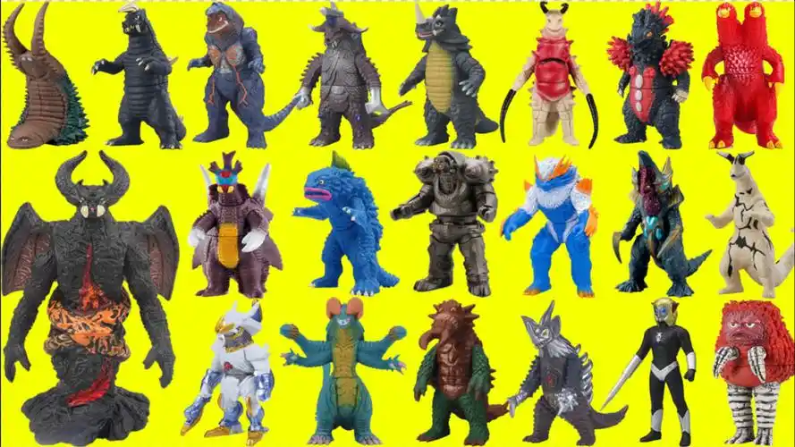 怪兽软胶玩具大合集!怪兽雷德王怪兽哥莫拉怪兽金古桥玩具展示