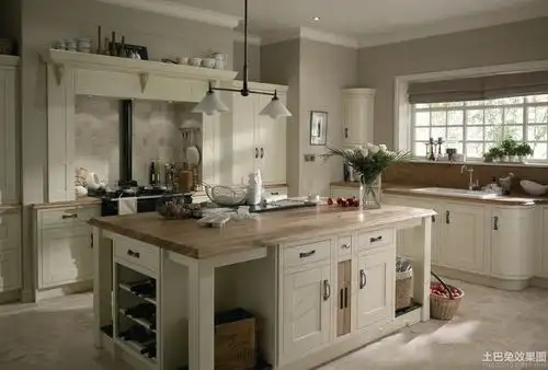欧式别墅厨房装修设计图片