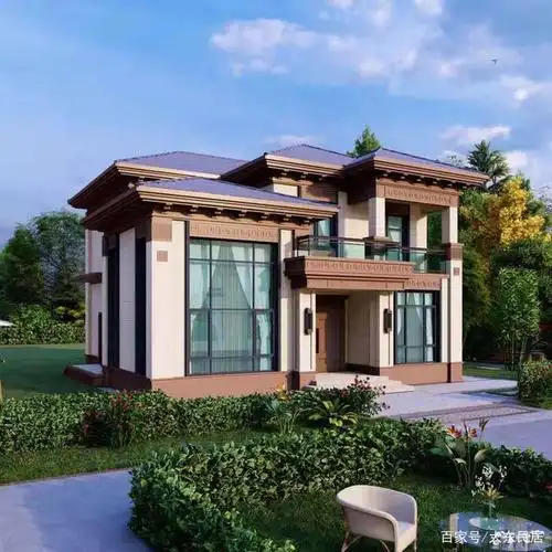 新中式别墅,极具质感,立体感十足,喜欢新中式别错过了.