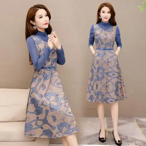 唯品会特卖专柜正品牌折扣店女装清仓剪标秋季气质高档大牌连衣裙