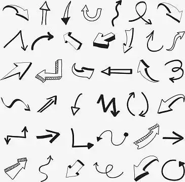 上下左右箭头素材_上下左右箭头图片元素-觅元素