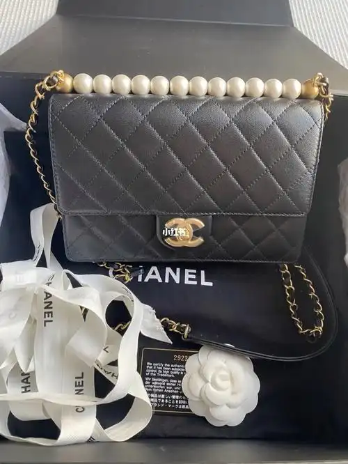 chanel 珍珠包 黑金 29开 标准全新 25100#chanel  #香奈儿