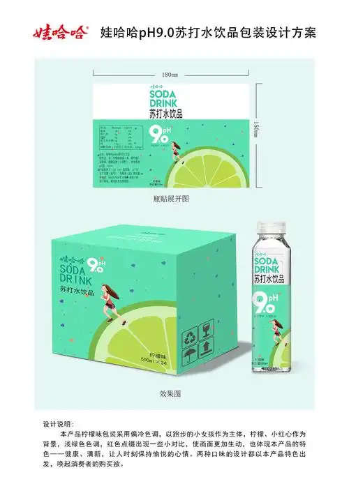 娃哈哈苏打水包装