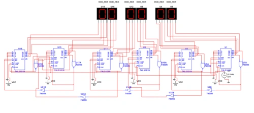 数字时钟设计,数电课程设计报告