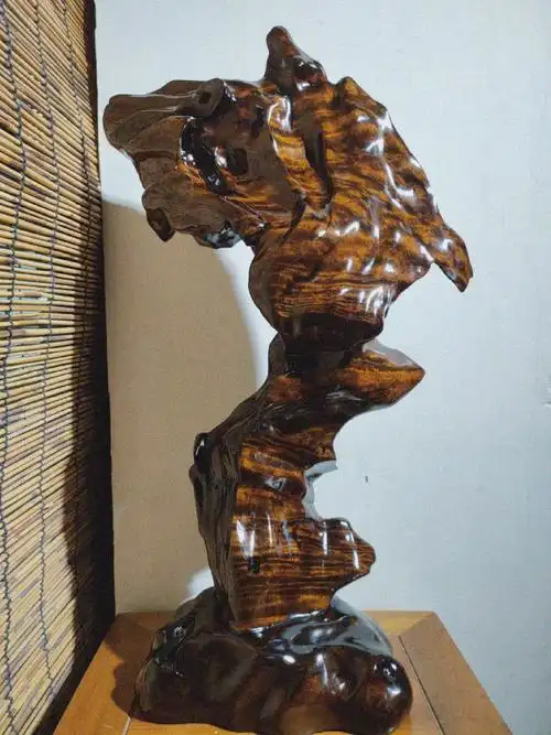 阴沉木金丝楠  #根雕摆件茶盘  #根雕