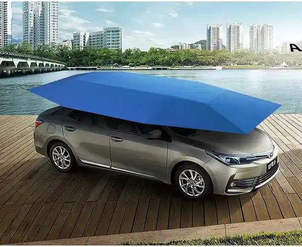 汽车遮阳棚自动折叠 太阳能汽车遮阳伞车顶全自动遥控防晒隔热遮阳棚