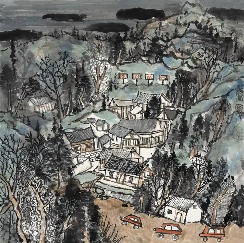 李欢欣《乡村振兴》13岁.【第二届全国少儿国画大展入围作品】 - 抖音