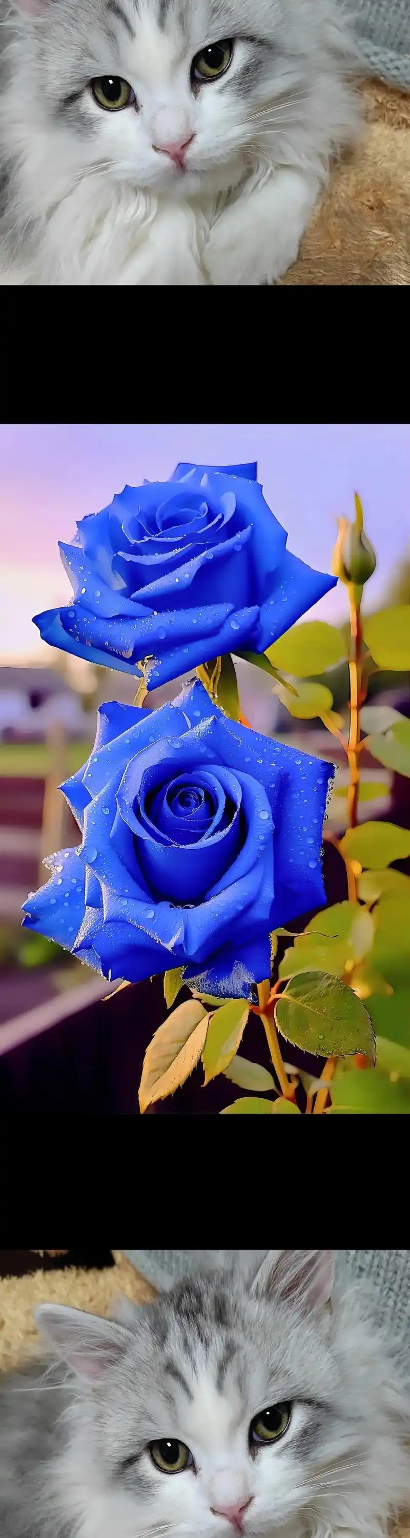 美女们,爱死蓝色妖姬玫瑰花了,#玫瑰花 - 抖音