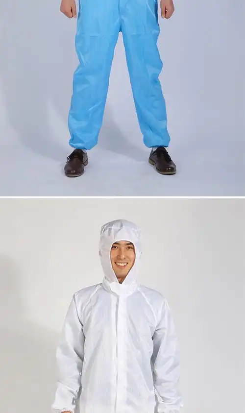 2022新款男装防尘工作服连体分体连帽防尘服电子厂喷漆车间食品厂无尘