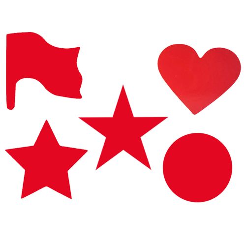 创意旗子圆点磁扣星星磁性尖角五星白板五角冰箱贴