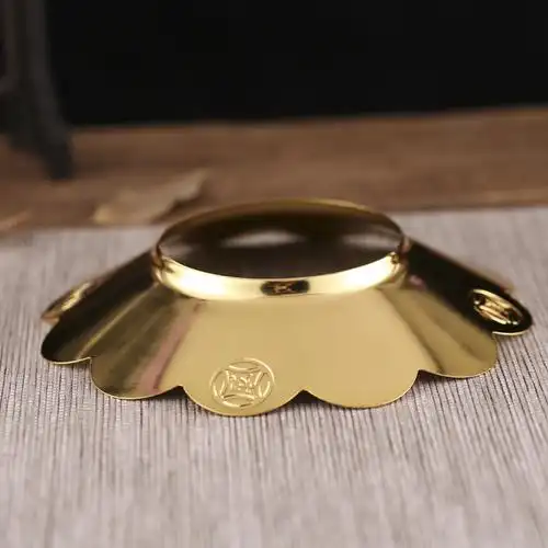 香炉香灰加厚合金家用不锈钢接灰掉落罩佛具用品香薰炉