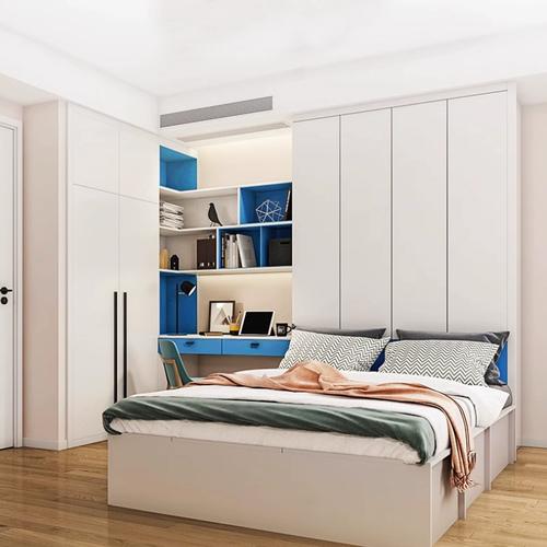 榻榻米床衣柜一体加厚实木多层板卧室箱体储物小户型省空间