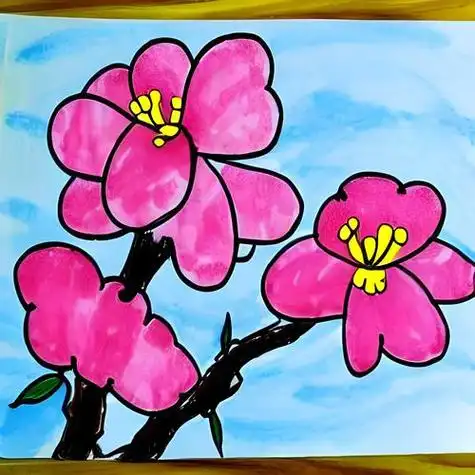 桃花简笔画怎么画