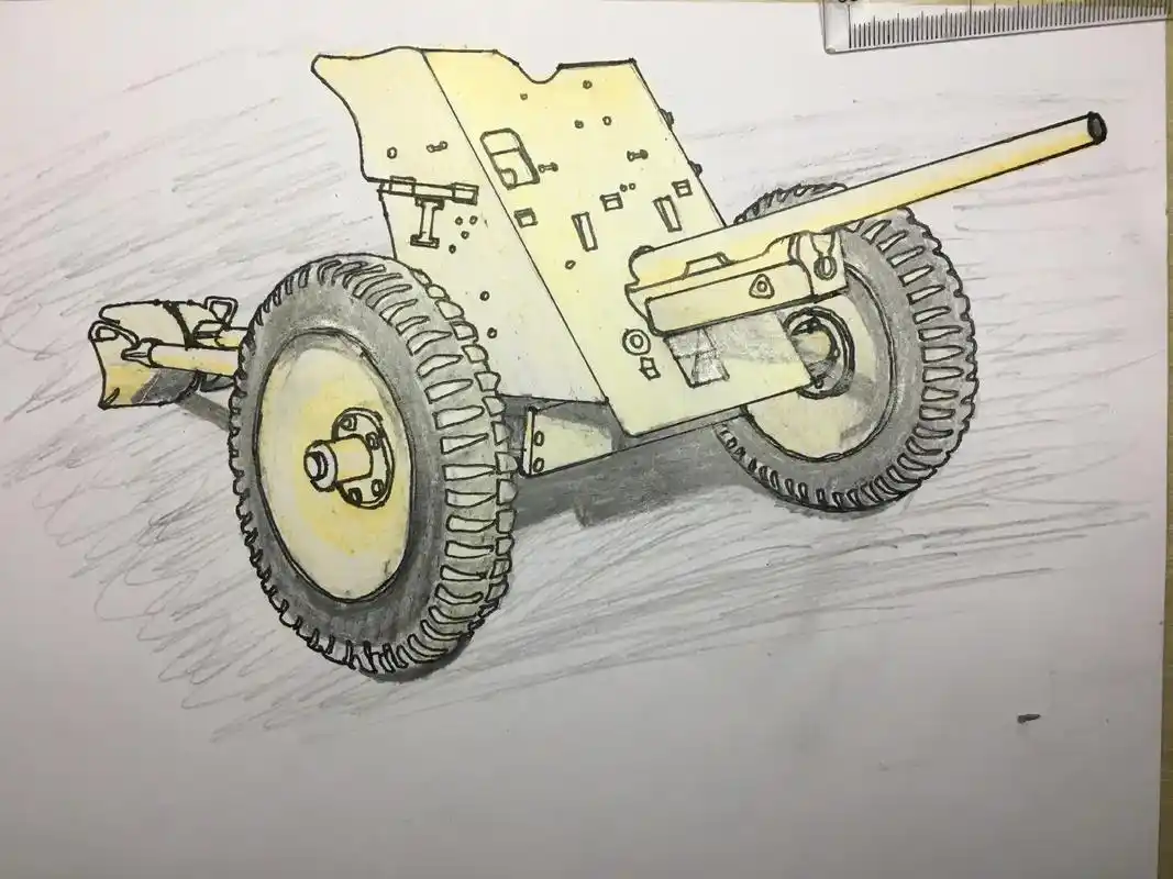 7cm反坦克炮pak-37,抗日战争 - 抖音